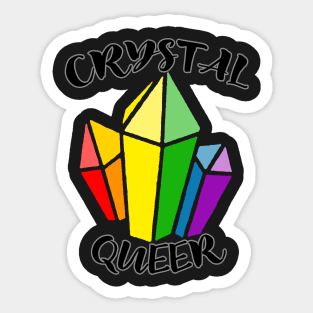 Crystal Queer Logo Shirt Sticker